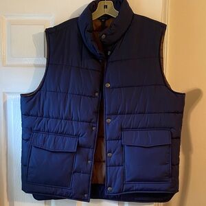 Lands' End Blue Puffer Vest